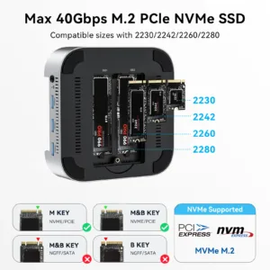 40Gbps Mac mini M4 Hub & Stand with NVMe SSD Enclosure 7