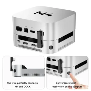 40Gbps Mac mini M4 Hub & Stand with NVMe SSD Enclosure 9