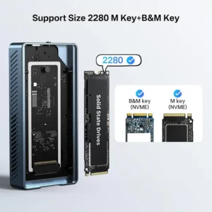 Acasis40GbpsM.2NVMeThunderbolt34USB4SSDEnclosurewithBuilt-inFan_3