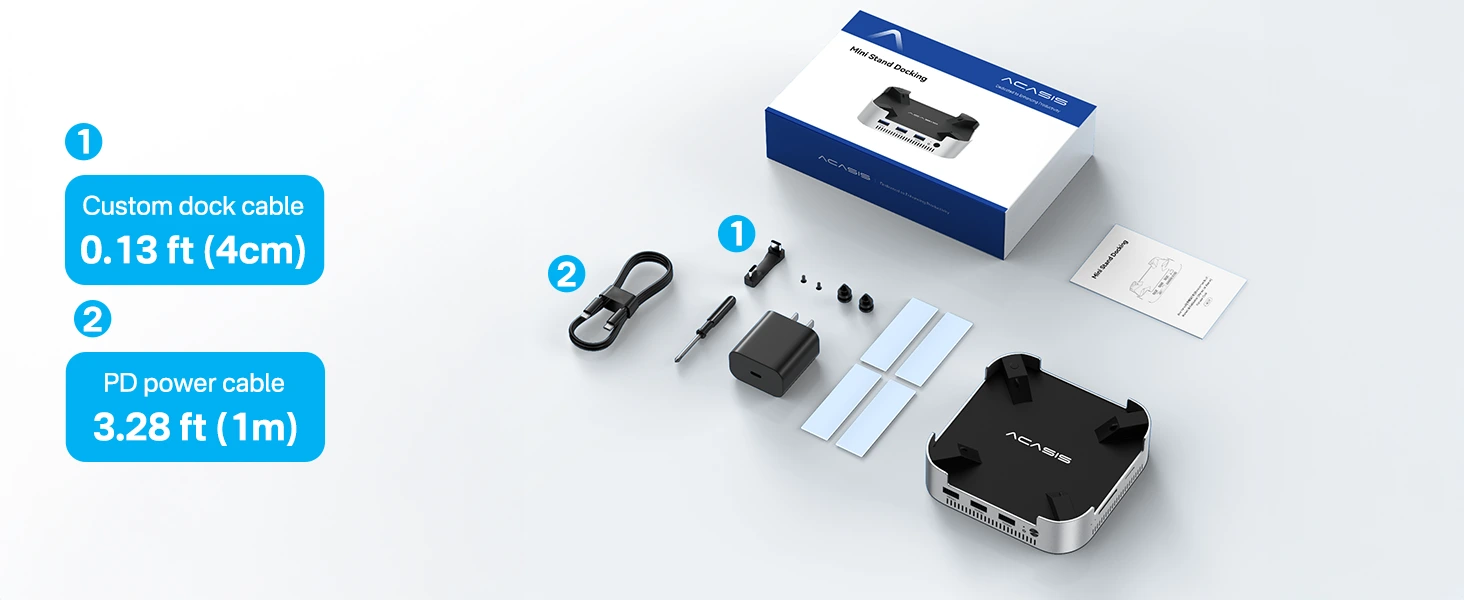 10Gbps Mac mini M4 Hub & Stand with NVMe SSD Enclosure 10