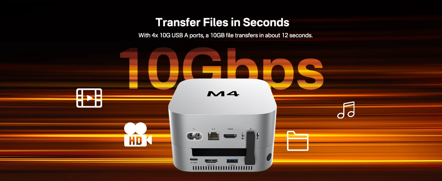 10Gbps Mac mini M4 Hub & Stand with NVMe SSD Enclosure 6