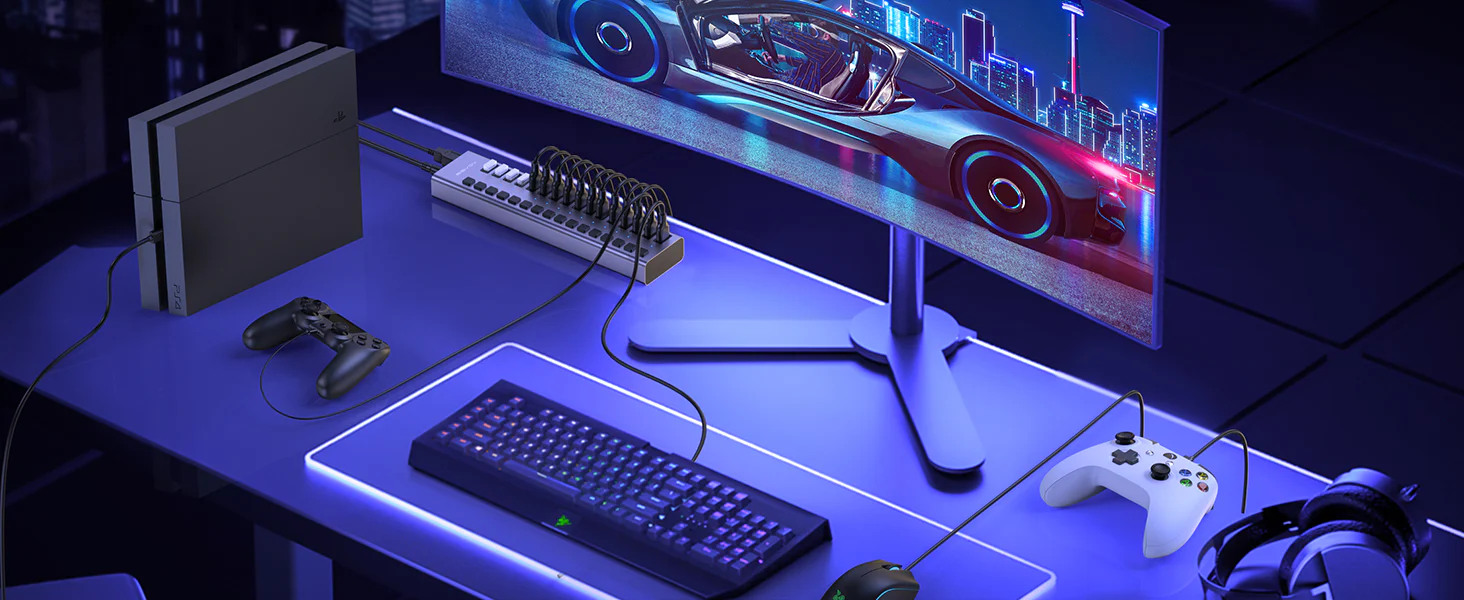 AcasisMultiUSB3.0Hub16portsHighSpeedWithIndividualOnOffSwitchesSplitter_HS716-9