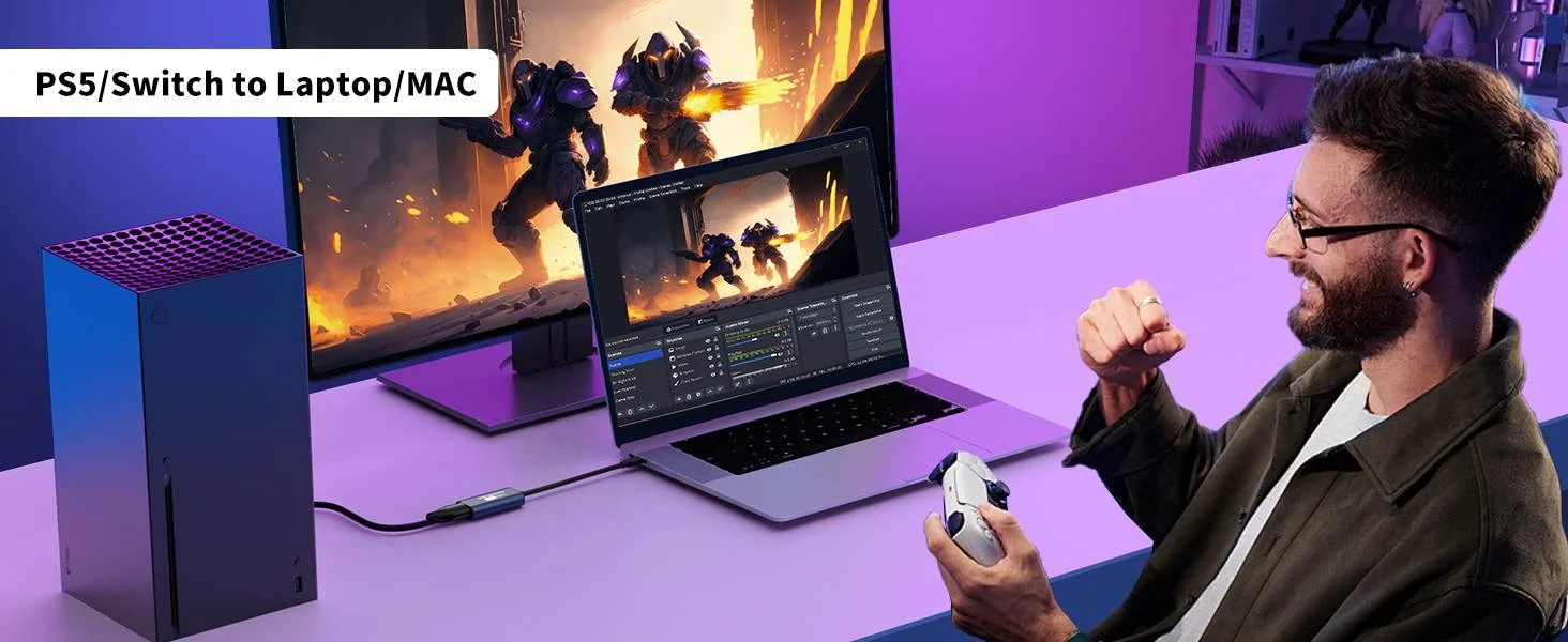 ACASIS4KHDMICaptureCardUSB3.0HDMItoUSB-AC1080P60FPS_VC-001-GametoLaptop