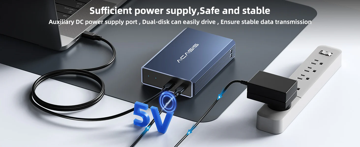 ACASISDualBay2.5InchUSB-CtoSATAHDDSSDRAIDEnclosureEC-7252-9