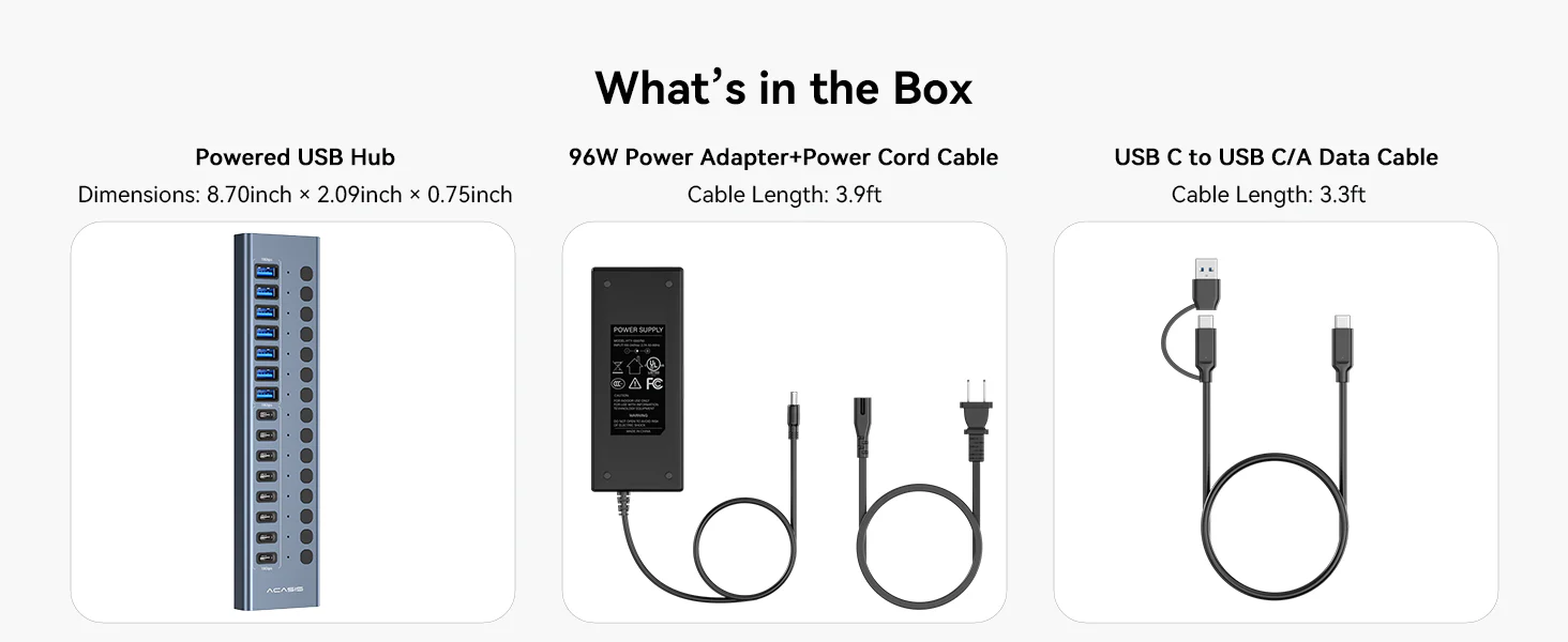 Acasis16Port10GbpsUSB3.2HubPowered_8USB-A_8USB-CPorts_15