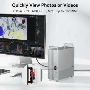 AcasisMacminiM2M1Dock_Standwith8TBM.2NVMeSSDEnclosure_8