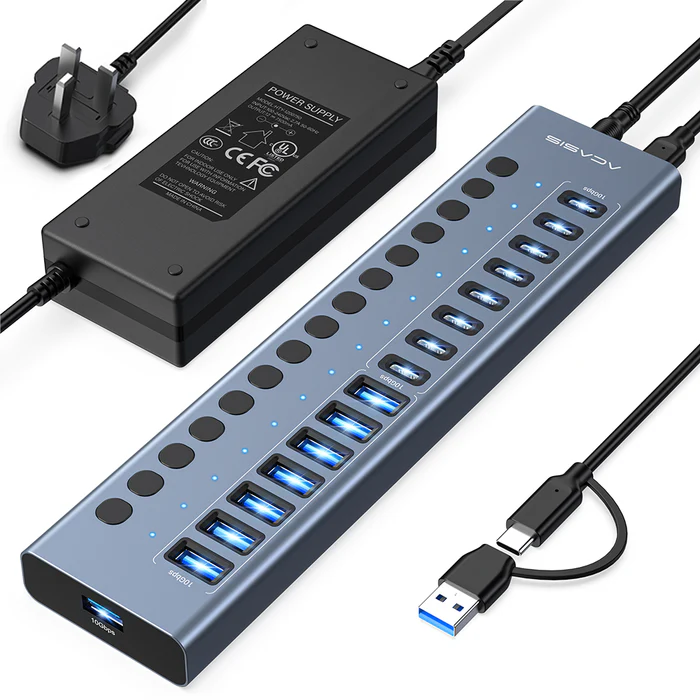Acasis_16_Port_10Gbps_USB_3.2_Hub_Powered_8_USB-A_8_USB-C_Ports_0